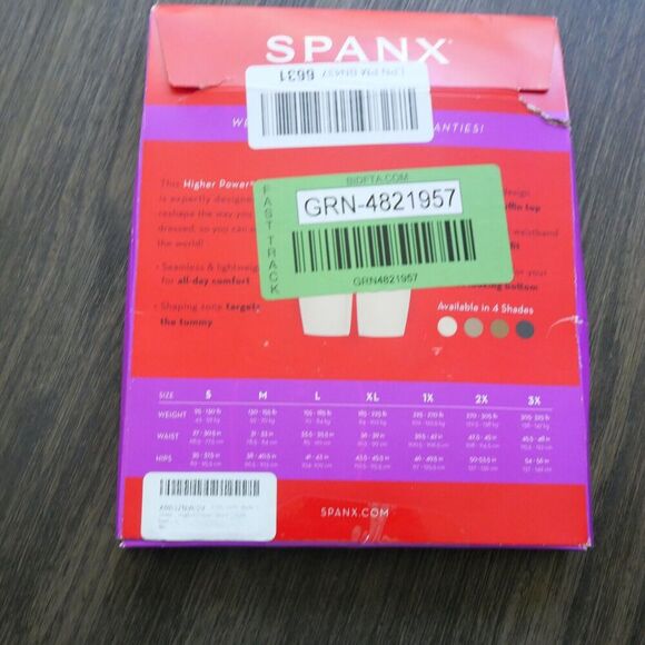 NEW SPANX Higher Power Short High-Waisted Shaper Short Soft Nude Size Large - Picture 8 of 9